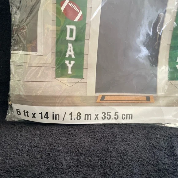 NWT 2 “Celebrate It” Football Themed Wreath & Door Decor Banners - Picture 10 of 13